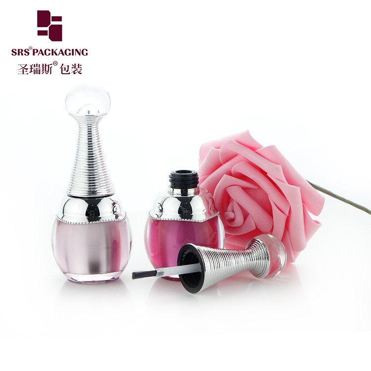 NP007 Empty cosmetic container luxury nail bottle for uv gel 8ml 10ml 12ml luxury container