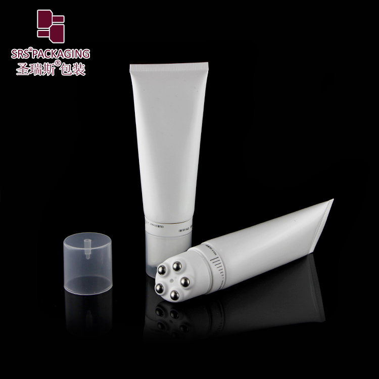 Unique design five roller ball plastic massage packaging skincare set hand cream packaging tubes