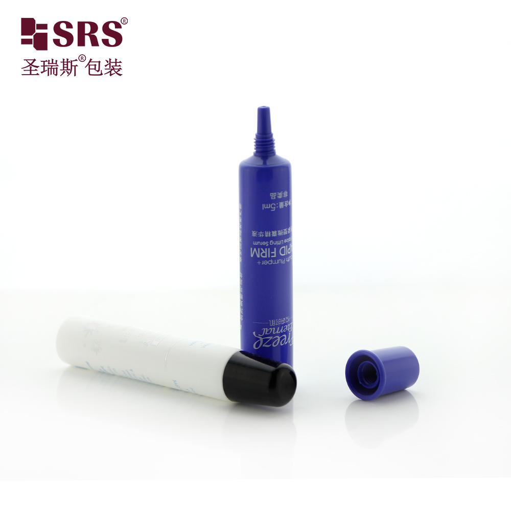 Mini Size Round Shape Lip gloss Plastic Custom Color Soft Tube 5ml