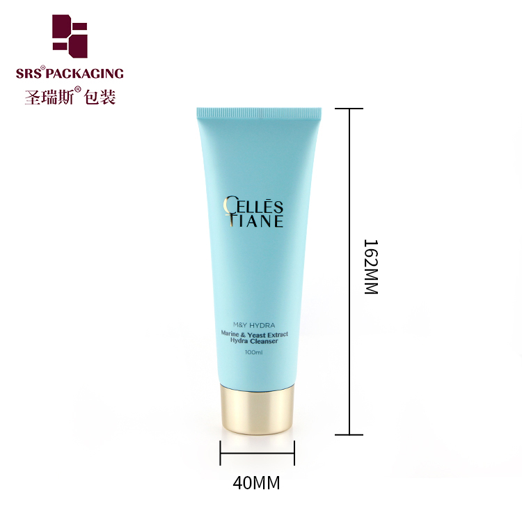 Empty Custom Color Face Wash Gel Cosmetic Tube Hand Cream Packaging