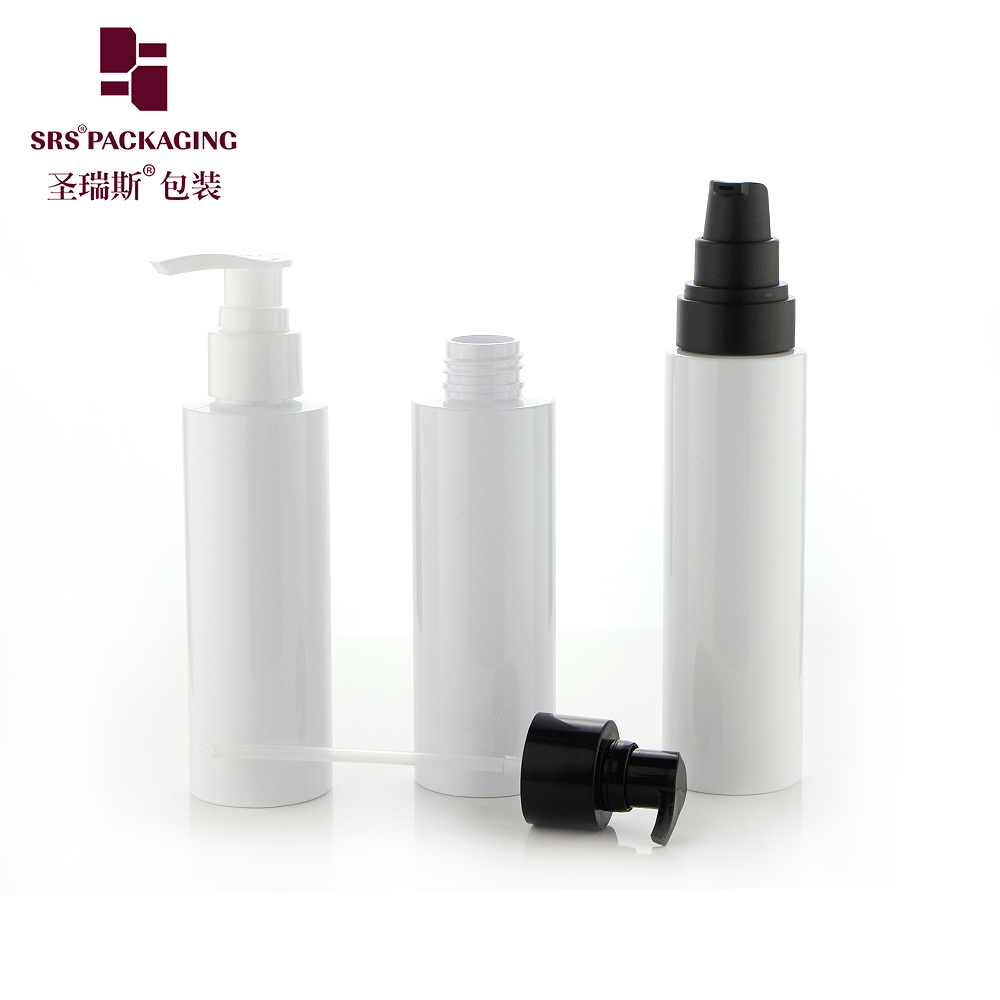 Wholesale cosmetic packaging 120ml 150ml PET plastic empty lotion cream bottle