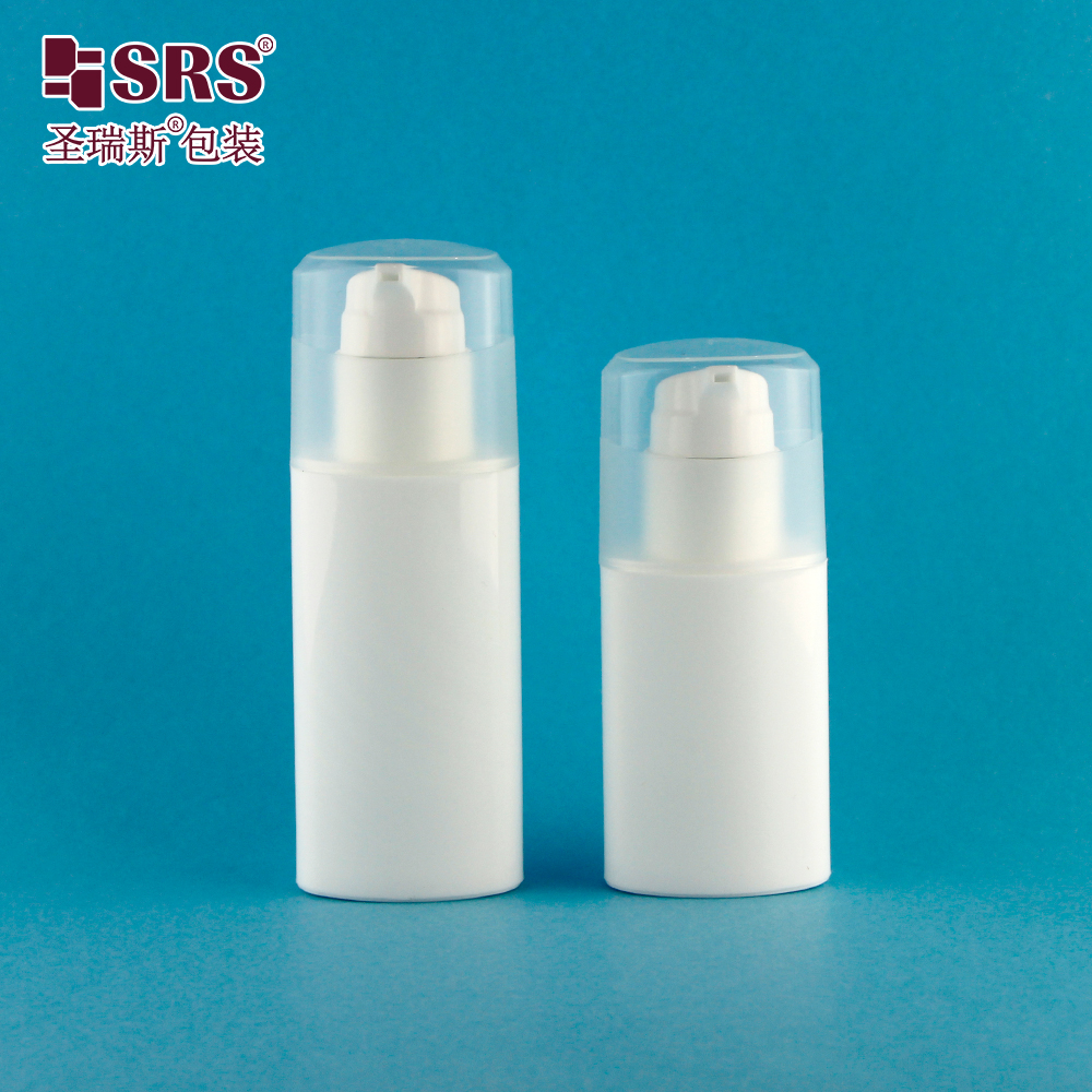 PP PCR Oval Shape 35ml 50ml low price airless pump bottle 30ml Lotion Pump Bottle