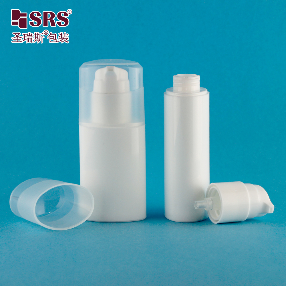 PP PCR Oval Shape 35ml 50ml low price airless pump bottle 30ml Lotion Pump Bottle