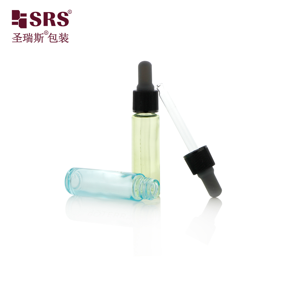 Free Sample 2ml 3ml 4ml 5ml custom serum mini glass empty dropper bottle cosmetics packaging