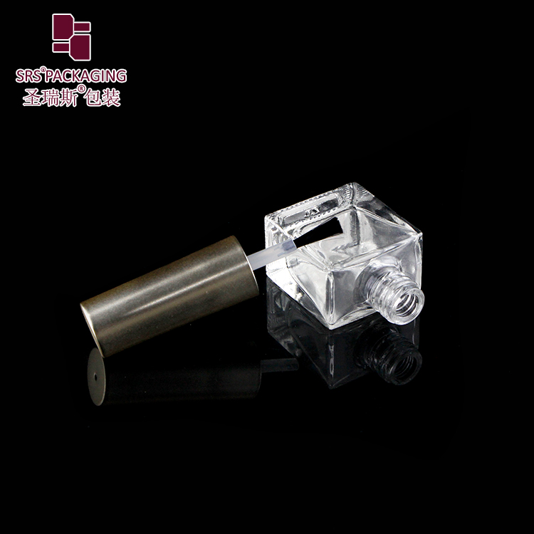 Gold Cap Polish Bottle Clear Glass Nail Polish Gel Packaging 8ml Bottle in Glass Wholesale Price