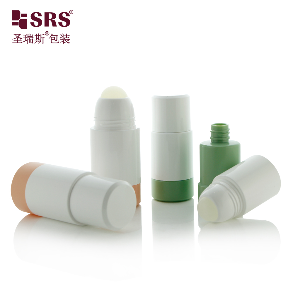 Refillable Replaceable Plastic 50ML 75ML Deodorant With Roll On Ball