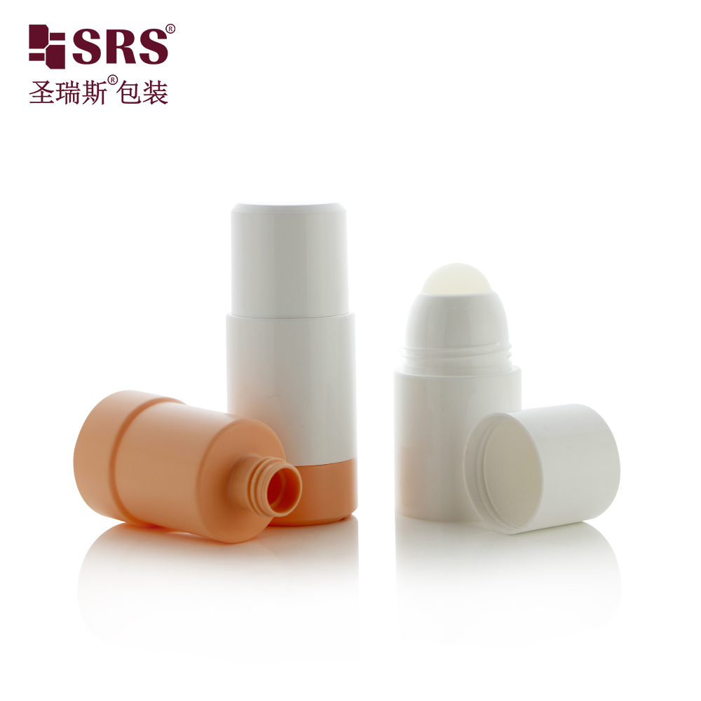 Replaceable 50ml 75ml roll on bottle environment protection deodorant gel PCR empty container