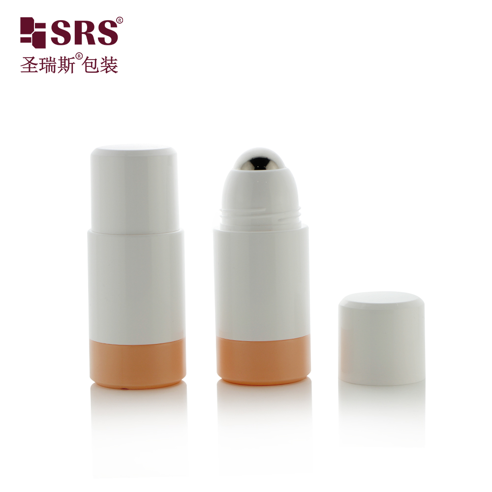 Replaceable 50ml 75ml roll on bottle environment protection deodorant gel PCR empty container