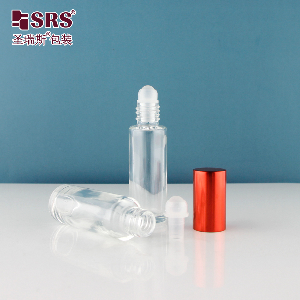 Thick Wall 8ML Round Roll On Perfume Set Sample Bottle Packaging Roll On Perfume Bottles