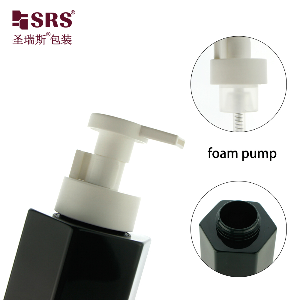 New Design Foaming Bottle 350ml PET Plastic Cosmetic Liquid Soap Dispenser Foam Pump Bottle