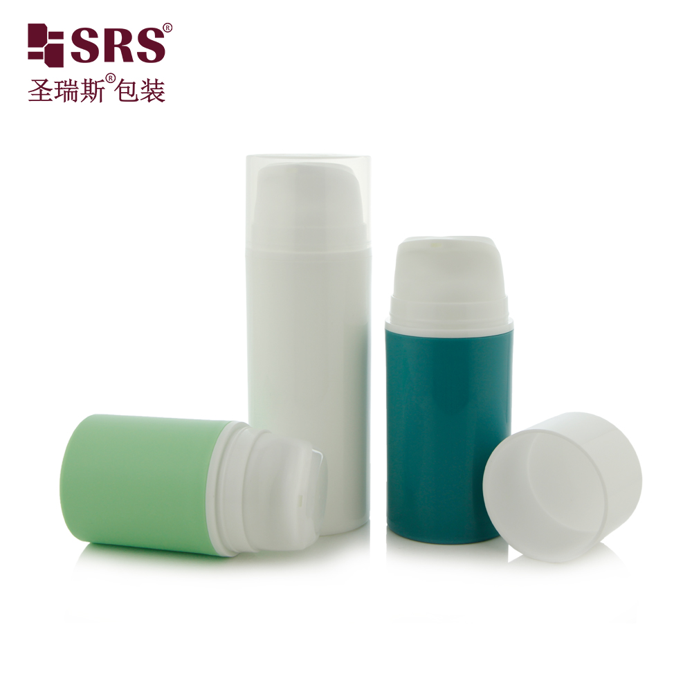 Factory Price Empty 30ml 50ml 80ml 100ml 120ml 150ml 200ml Custom Injection Painting Metalized Color PP PCR Airless Bottle