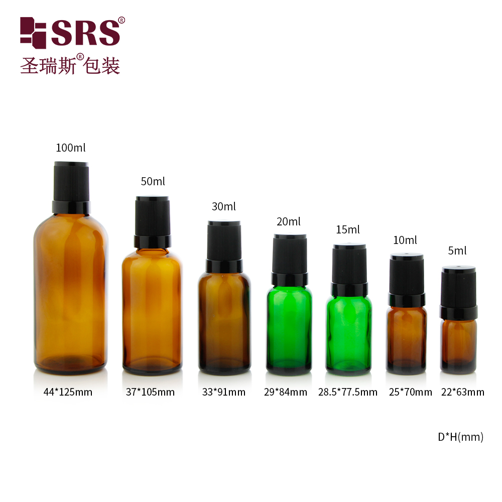 5ml 10ml 15ml 20ml 30ml 50ml 100ml Essential Oil Perfume Glass Roll On Bottle With Regular Cap