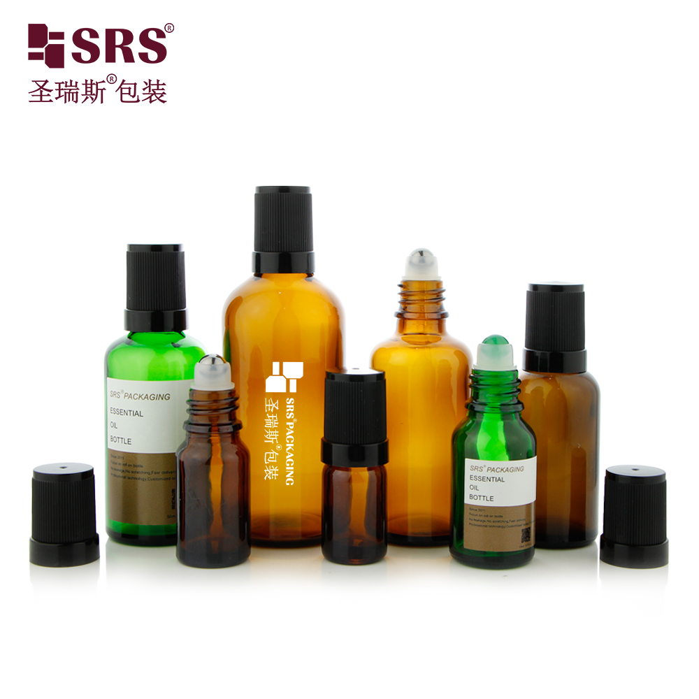 5ml 10ml 15ml 20ml 30ml 50ml 100ml Essential Oil Perfume Glass Roll On Bottle With Regular Cap