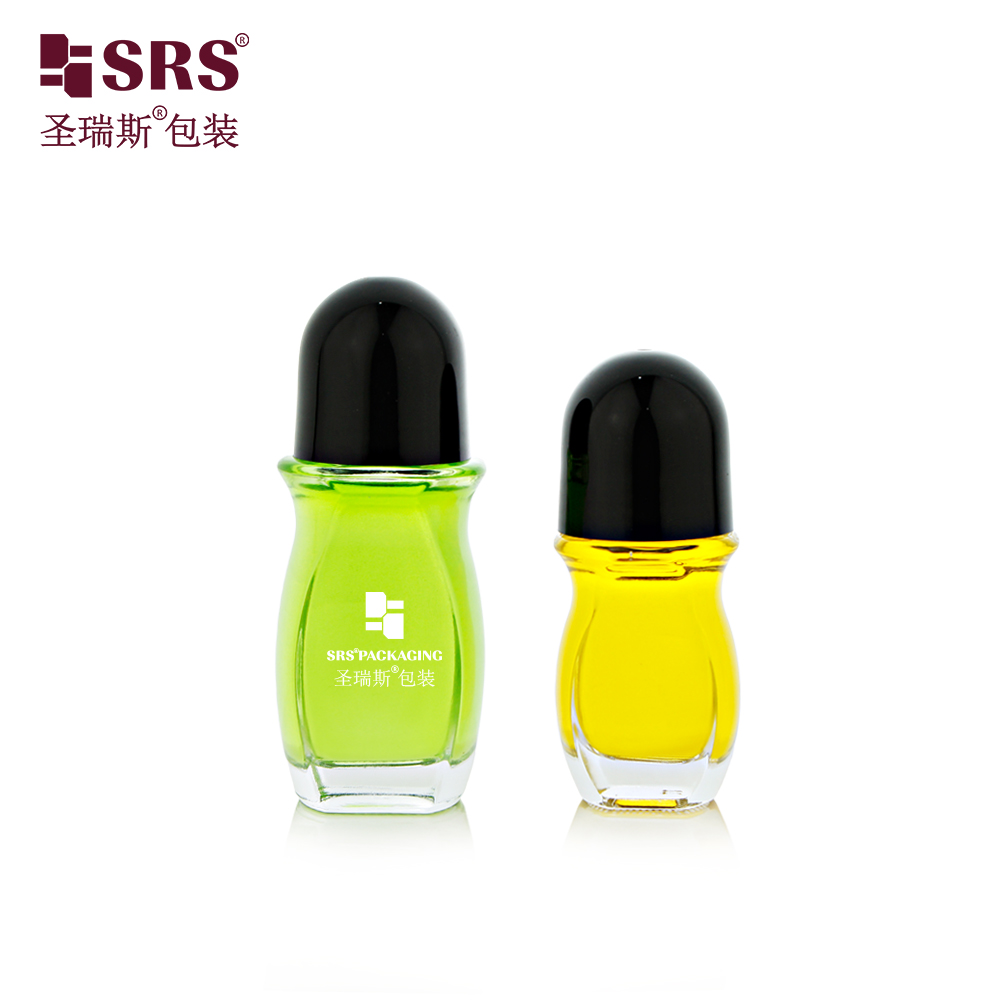30ml 50ml clear Glass Deodorant Roll on Roller Ball Glass Bottle