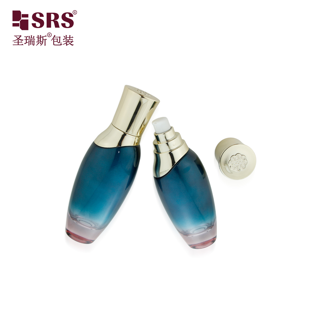 Wholesale 50ml 110ml 130ml Unique Cosmetic Glass Bottles and Jars Sets for Skin Care Packaging