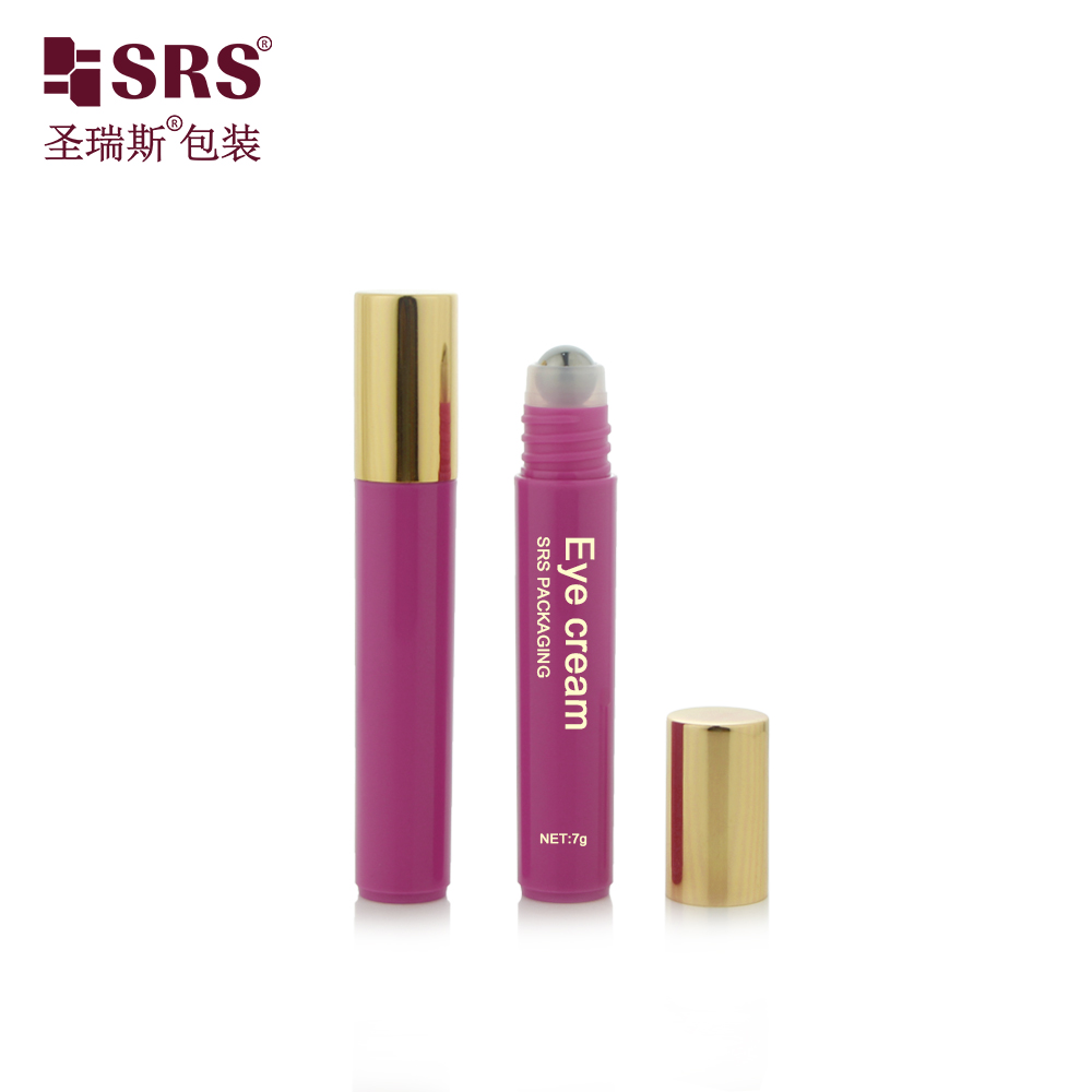 Colored Injection Empty Bottle With Big Plastic Roll on Ball Tip for Massage Gel