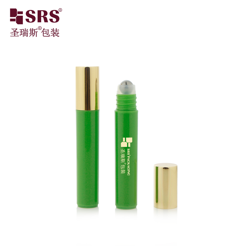 Colored Injection Empty Bottle With Big Plastic Roll on Ball Tip for Massage Gel