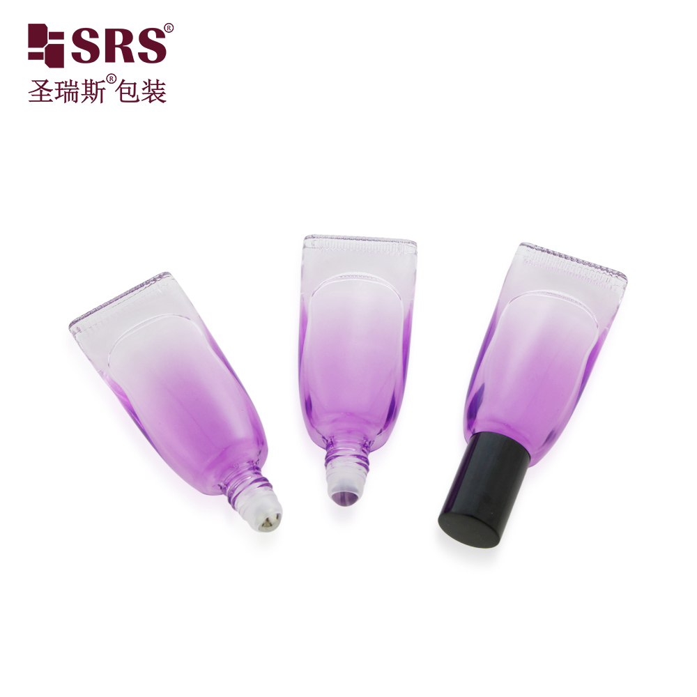 New Purple Factory Wholesale Travel Portable Empty Glass Roller Tube with Hook