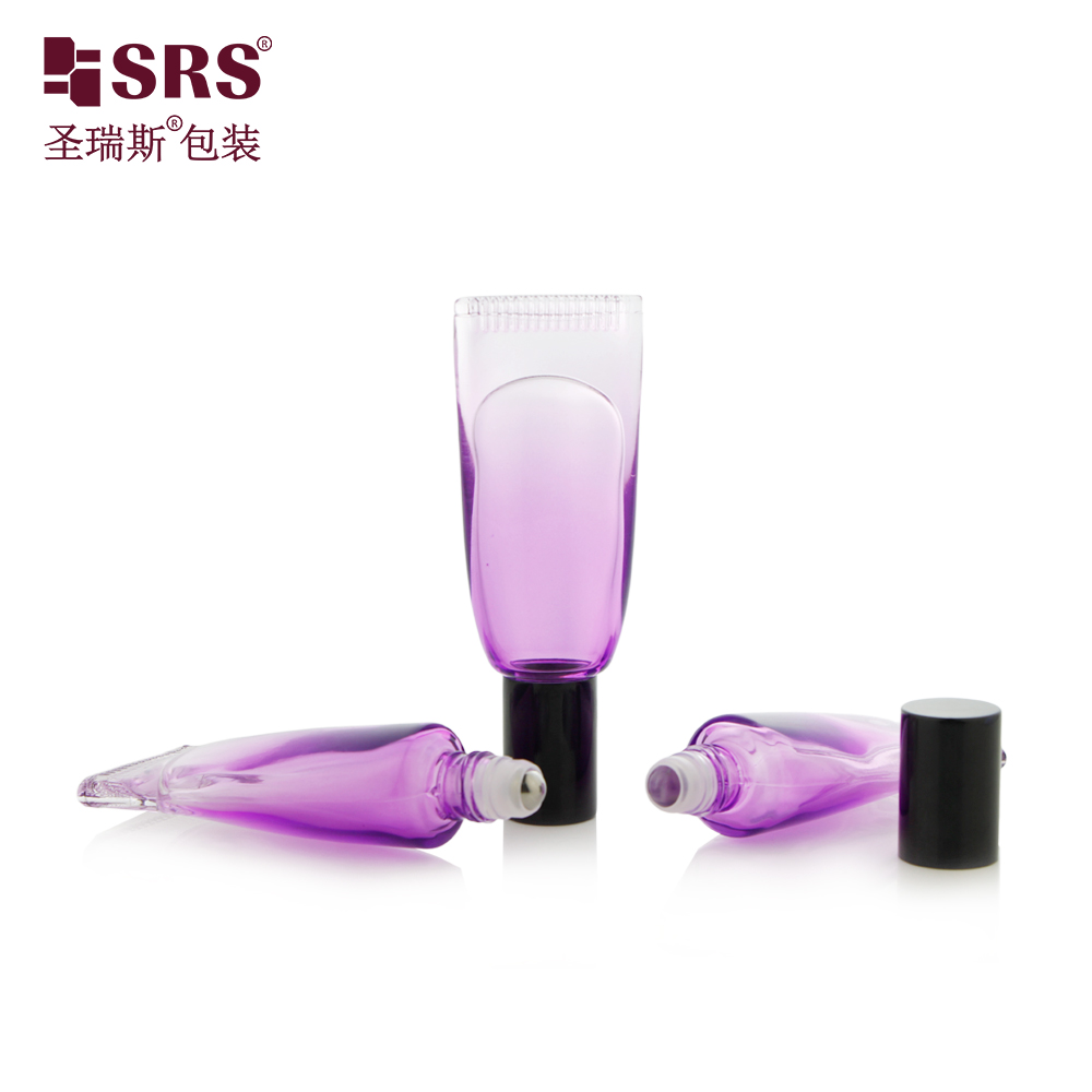 New Purple Factory Wholesale Travel Portable Empty Glass Roller Tube with Hook