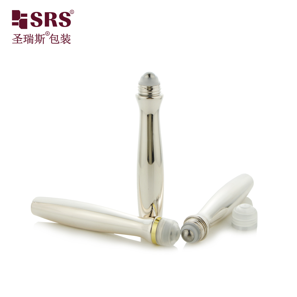 Injection Blowing Glossy Waist Shape PETG Plastic Sample 15ml Roll on Bottle