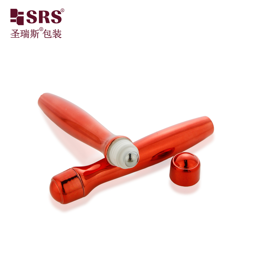 Injection Blowing Glossy Waist Shape PETG Plastic Sample 15ml Roll on Bottle