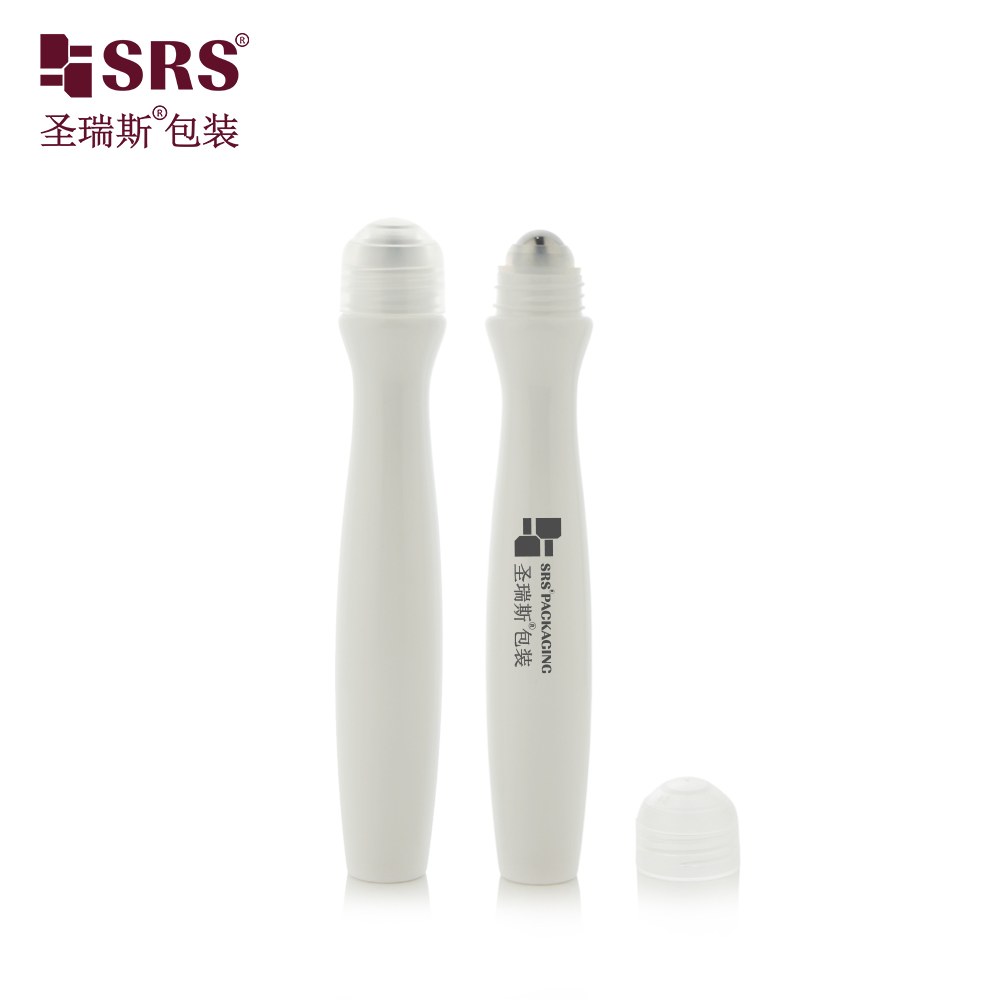 Injection Blowing Glossy Waist Shape PETG Plastic Sample 15ml Roll on Bottle