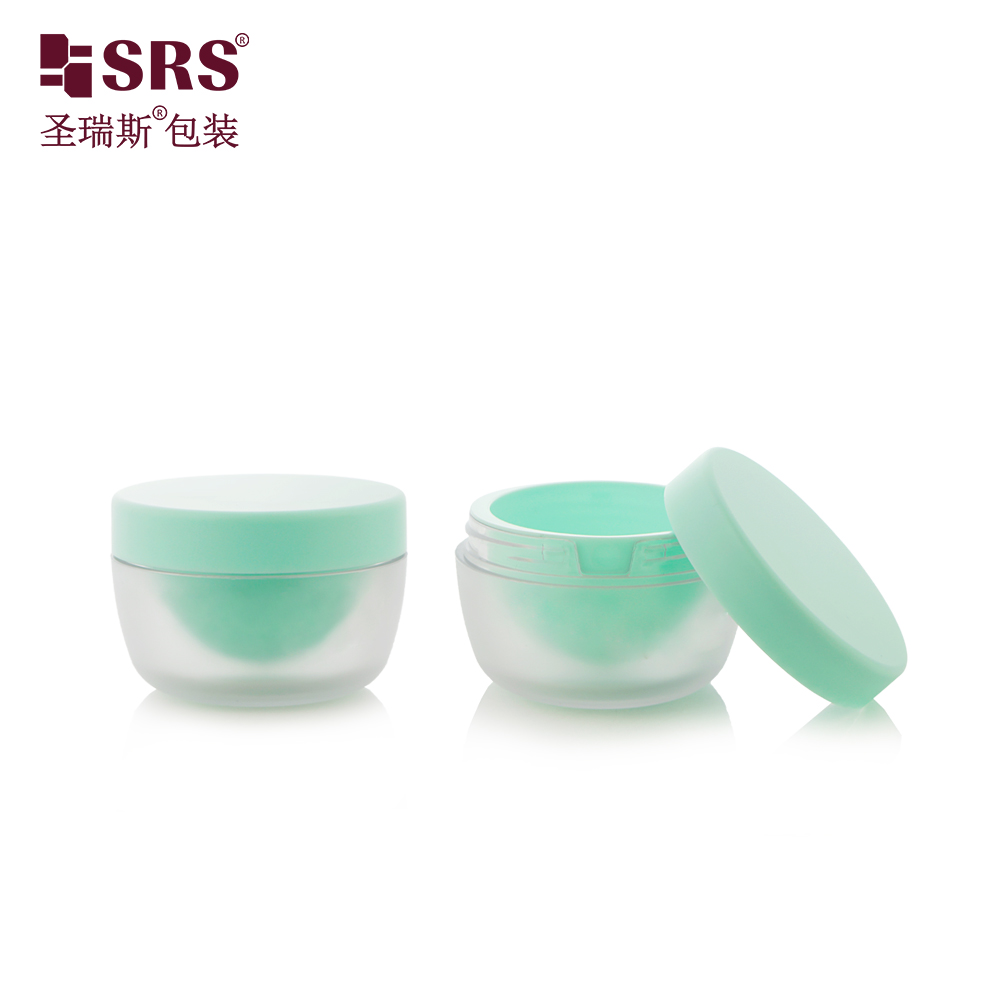 50g Bowl Shaped PP Inner PET Outer Layer Replaceable Cosmetics Jar