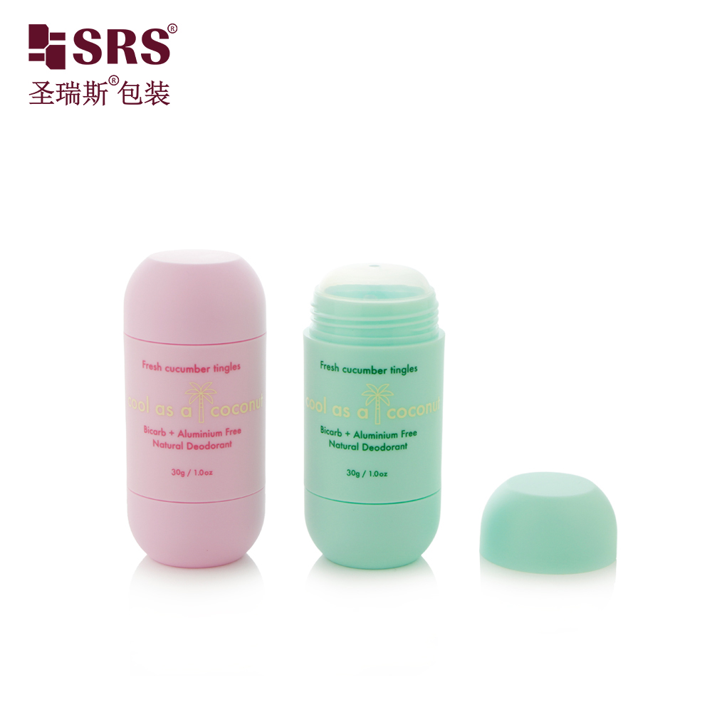 30g Empty Eco Friendly Antiperspirant Matte Twist up Deodorant Stick Container