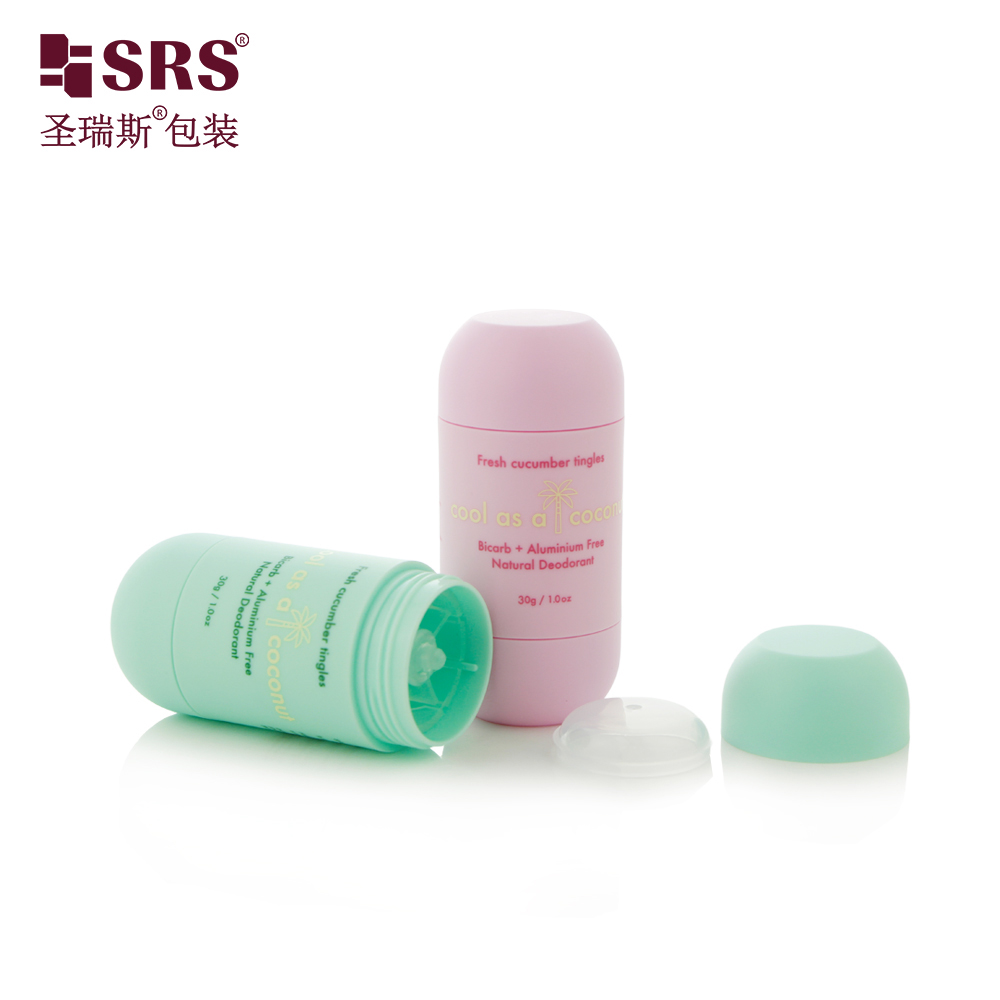 30g Empty Eco Friendly Antiperspirant Matte Twist up Deodorant Stick Container