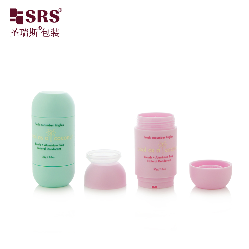 30g Empty Eco Friendly Antiperspirant Matte Twist up Deodorant Stick Container