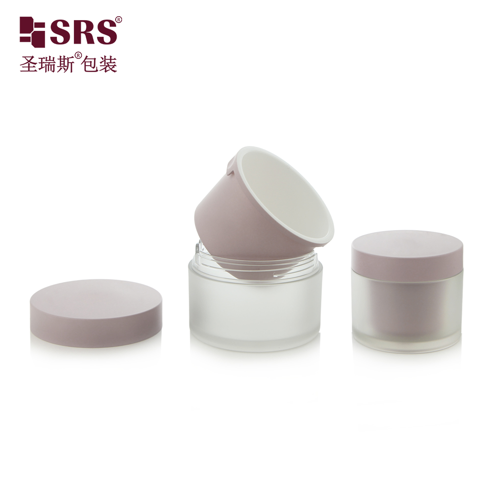 New Arrivals Pretty Purple Cosmetics Replaceable Jar 50g 100g 240g for Skincare Cream
