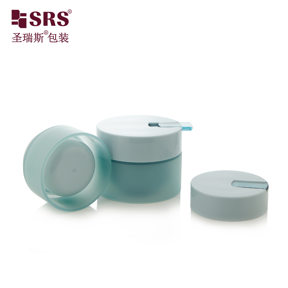 50g Empty Cosmetic PP PCR Sustainable Jar Set with Cap Matching Spoon