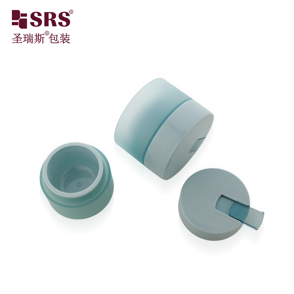 50g Empty Cosmetic PP PCR Sustainable Jar Set with Cap Matching Spoon