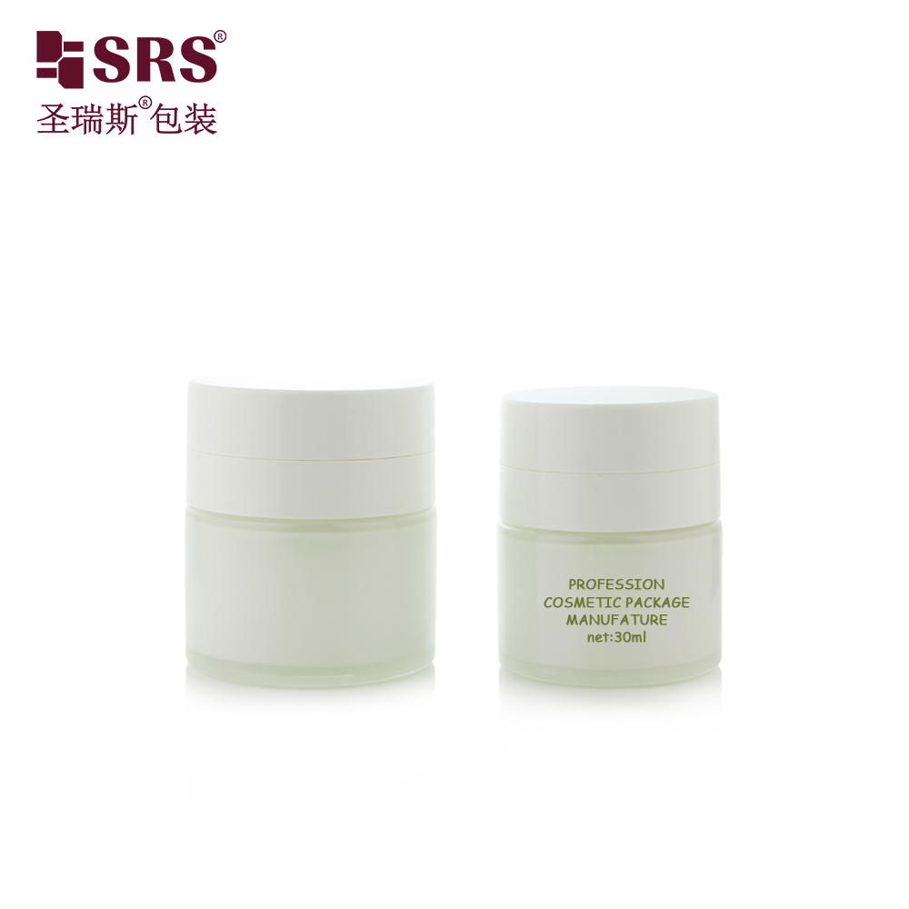 Replaceable Glass Cosmetic Packaging 30ml 50ml Vacuum Airless Jar