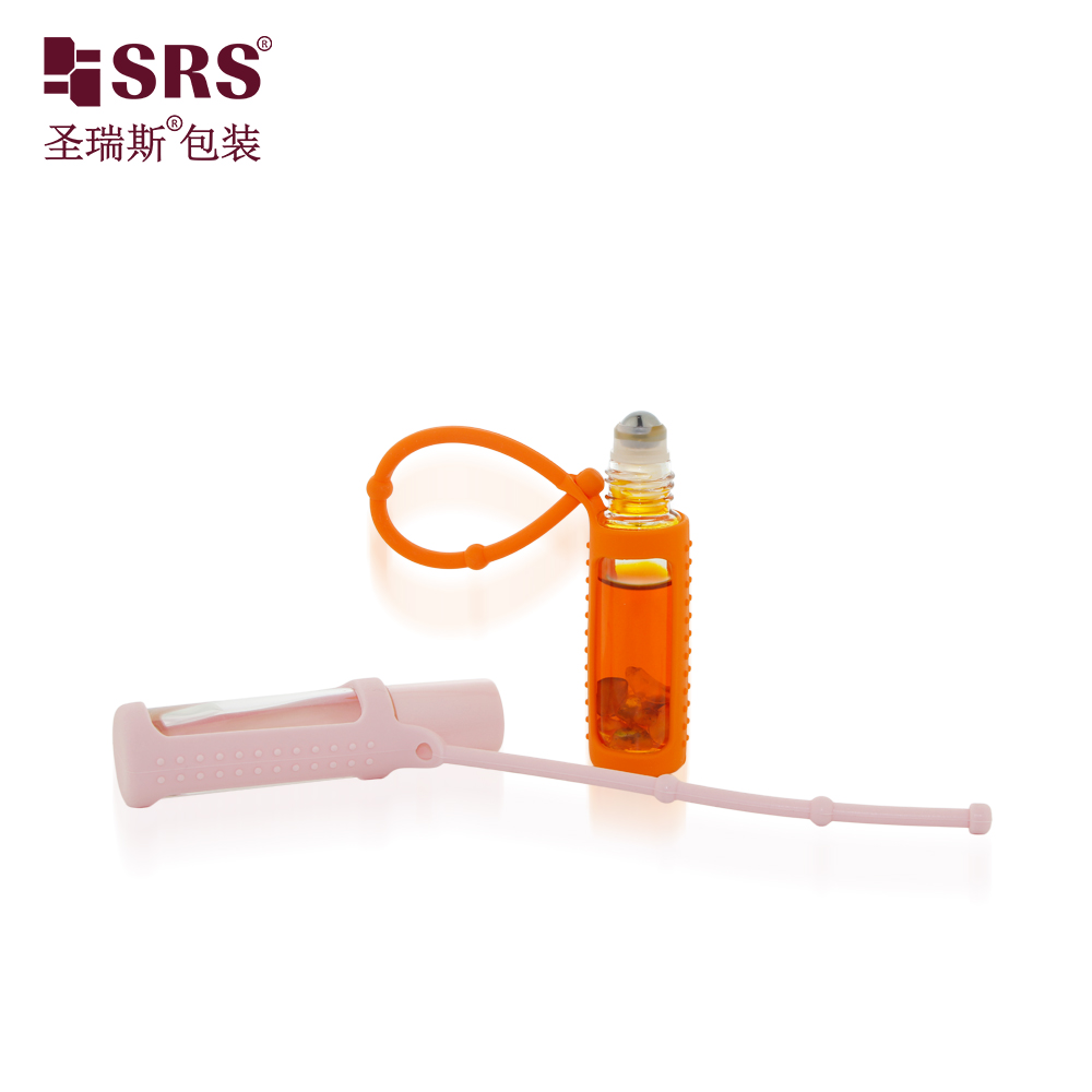 10ML Leak-Proof Portable Molded Clear Glass Roller Bottle for Essential Oil Cosmetic Packaging