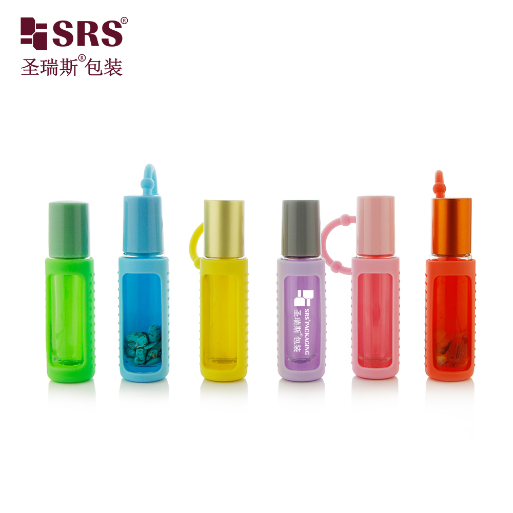 10ML Leak-Proof Portable Molded Clear Glass Roller Bottle for Essential Oil Cosmetic Packaging