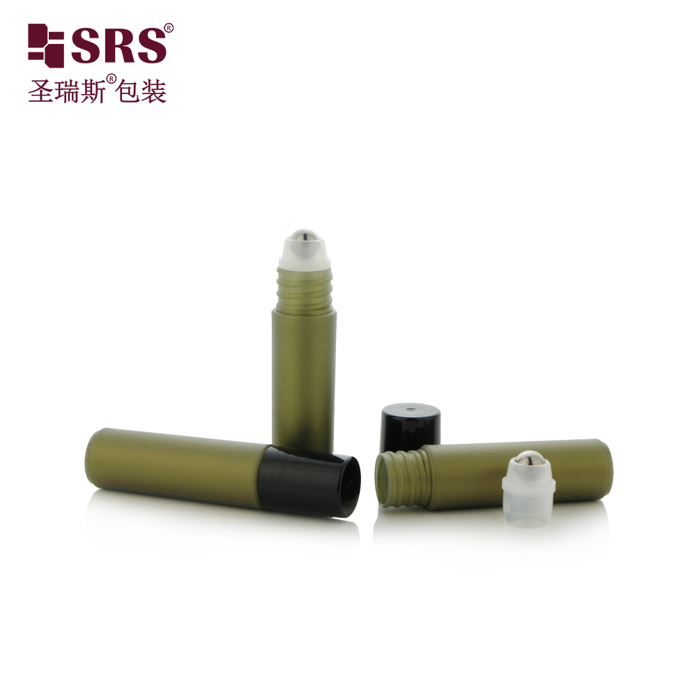 5ml Empty PP Plastic Roller Bottle Grey Color Container for Essential Oil Tester Packaging 