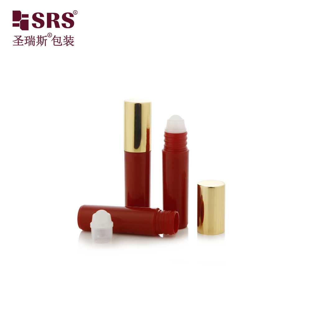 5ml Empty PP Plastic Roller Bottle Grey Color Container for Essential Oil Tester Packaging 