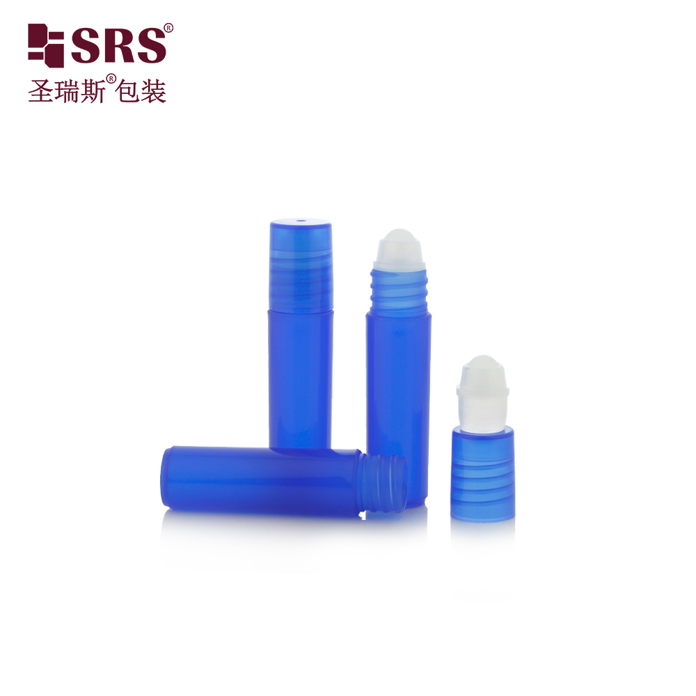 5ml Empty PP Plastic Roller Bottle Grey Color Container for Essential Oil Tester Packaging 