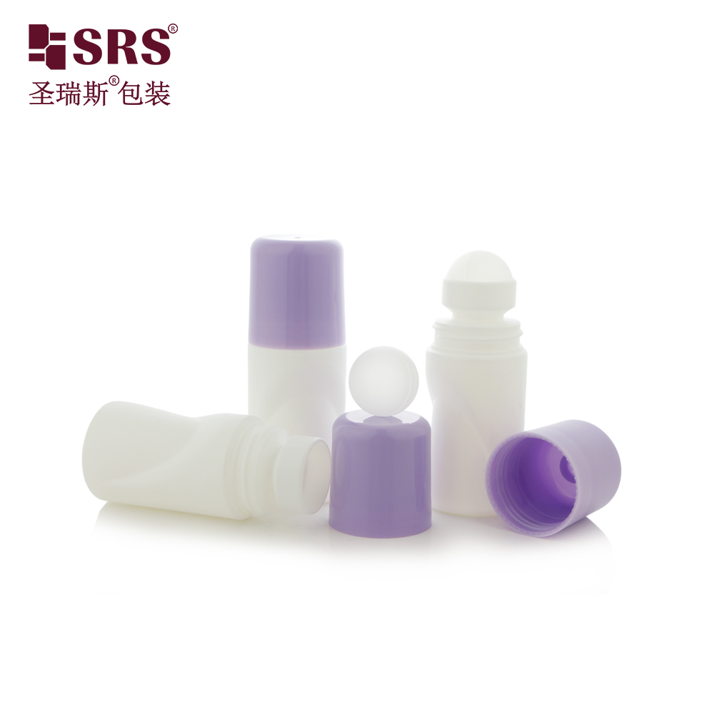 50ML Empty Plastic Cylinder Roll on Container for Pain Relief with Big Ball Applicator Packaging
