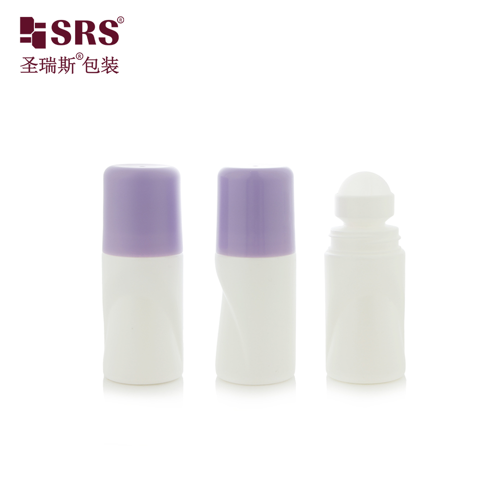 50ML Empty Plastic Cylinder Roll on Container for Pain Relief with Big Ball Applicator Packaging
