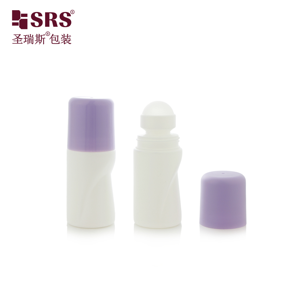 50ML Empty Plastic Cylinder Roll on Container for Pain Relief with Big Ball Applicator Packaging
