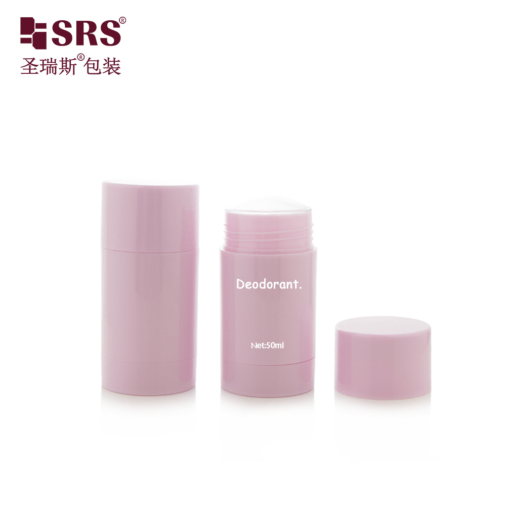 Customize Pretty Pink Empty AS Glossy Deodorant Stick Packaging