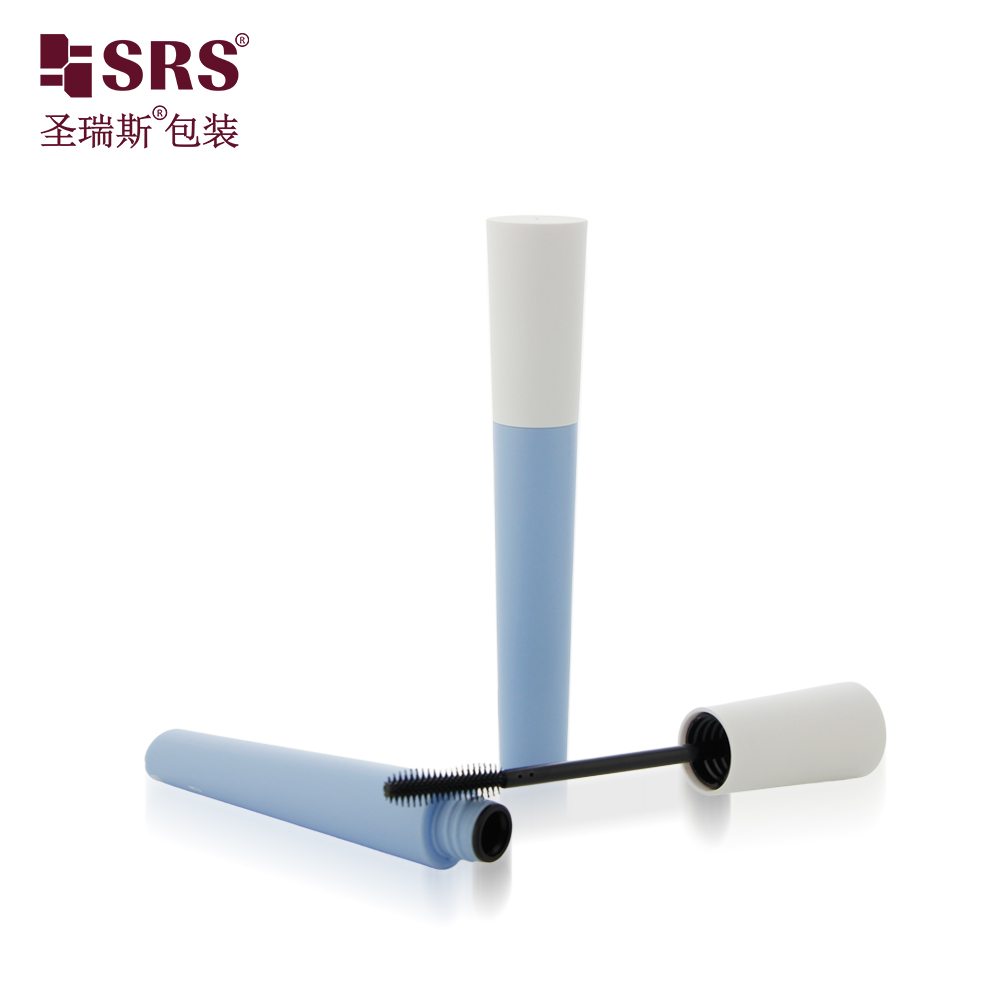 Unique Shape 12ML Contrast Color Empty Mascara Tube Mascara Wand Tube With Fiber Long Lasting Volume