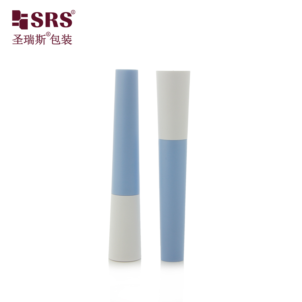 Unique Shape 12ML Contrast Color Empty Mascara Tube Mascara Wand Tube With Fiber Long Lasting Volume