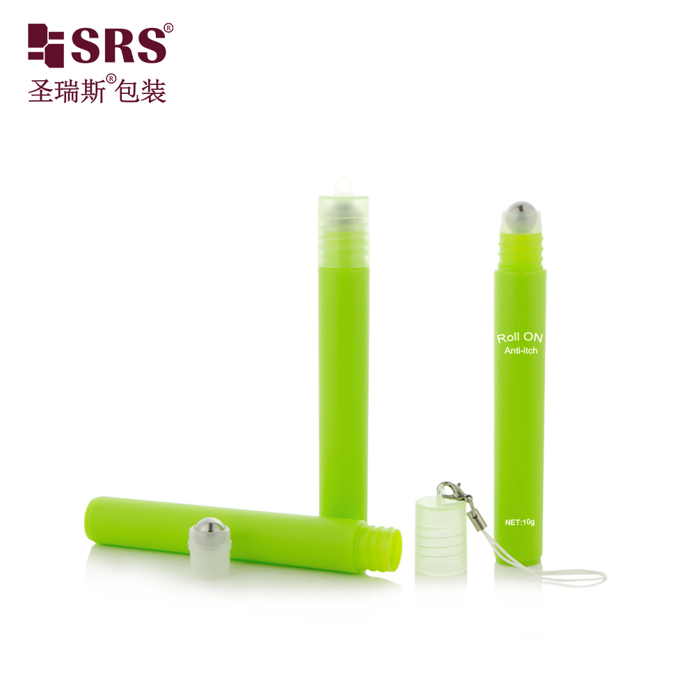 Fresh Custom Color Eye Care Massage Steel Roller Ball Bottle 10ml with Hook Caps