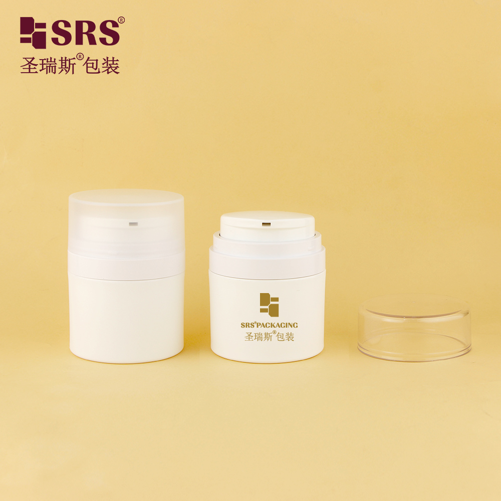 Cosmetic Plastic 50g Eye Cream Face Cream Jar with Lid Custom Color Container Packaging 