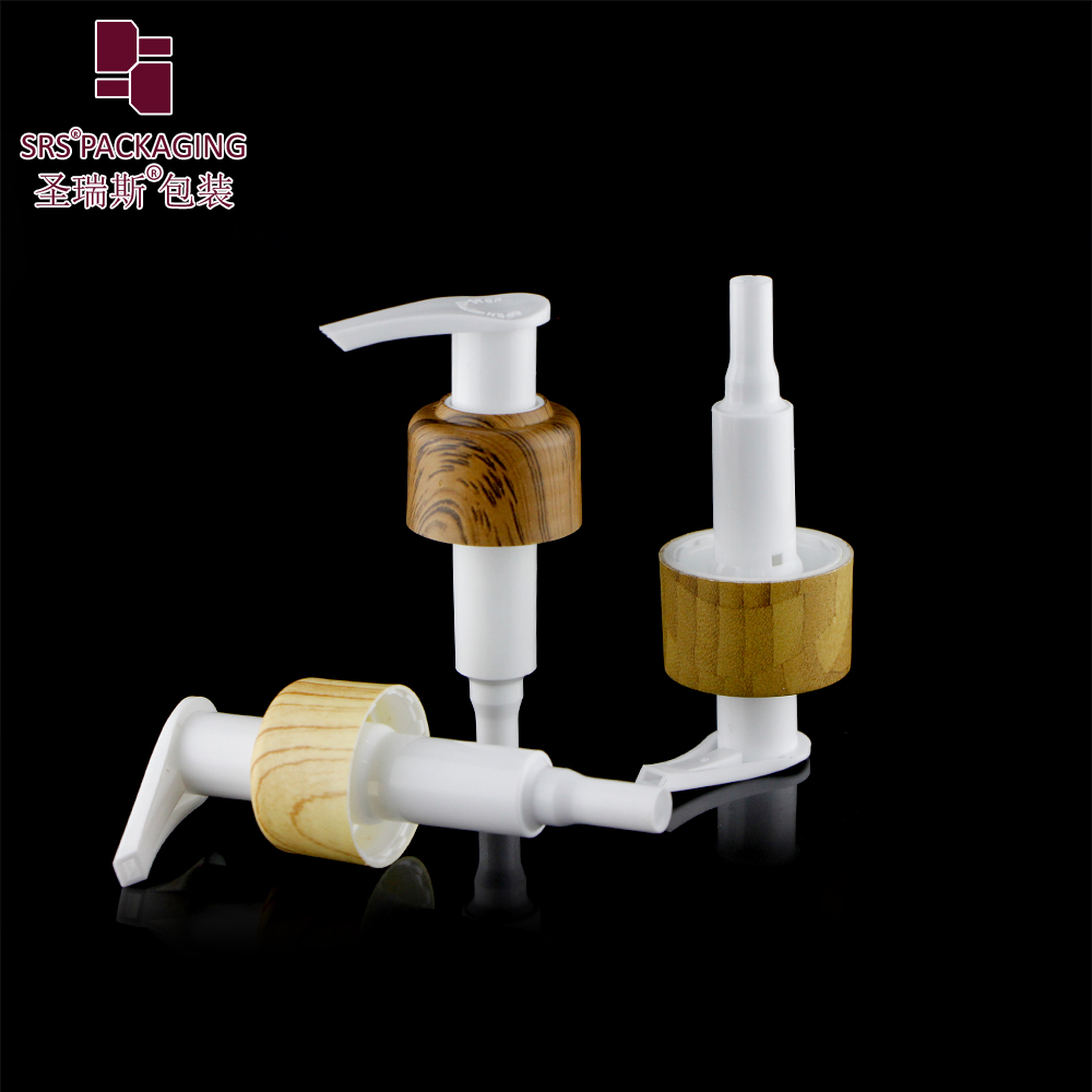 Lotion Pump 28mm Bamboo Treatment Pump Cosmetic Serum Pump for Cosmetic Packaging