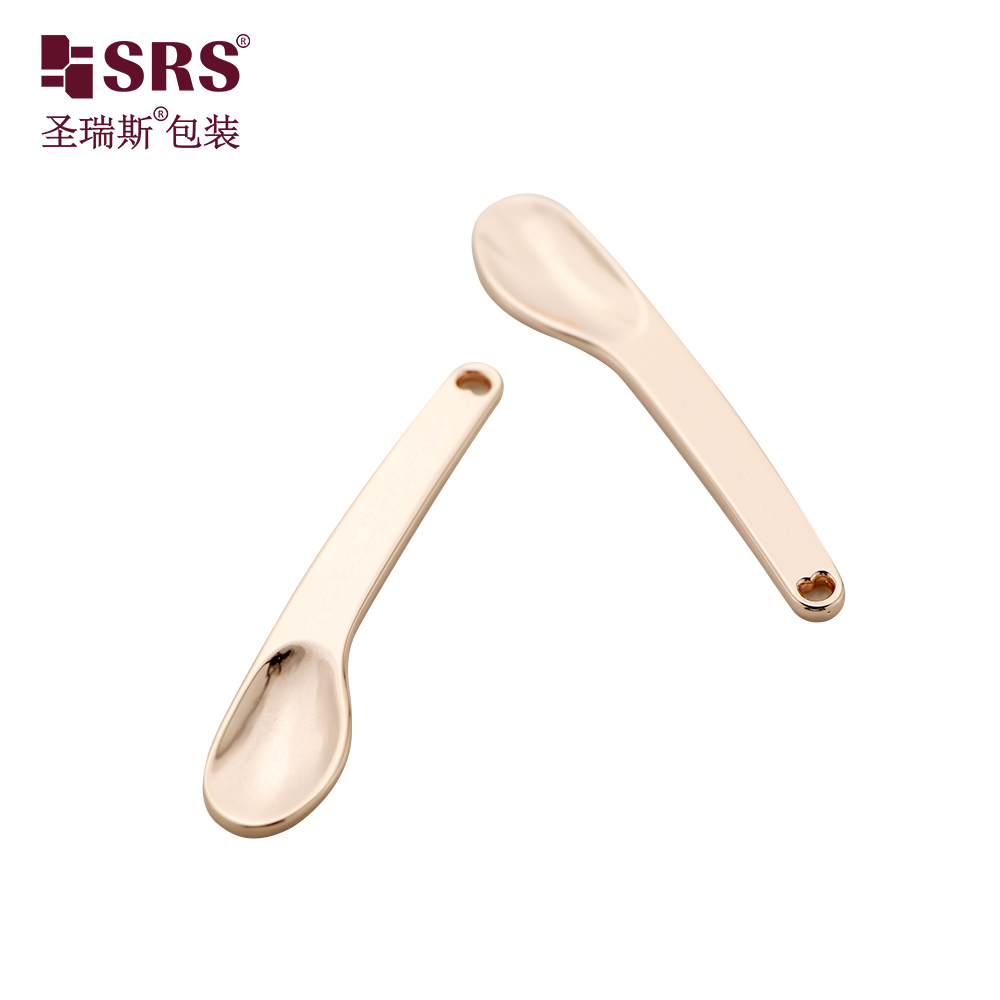 Cosmetic Face Mask Silver Gold Rose Gold Metal Makeup Spatula Mini Spoon Beauty Scoop