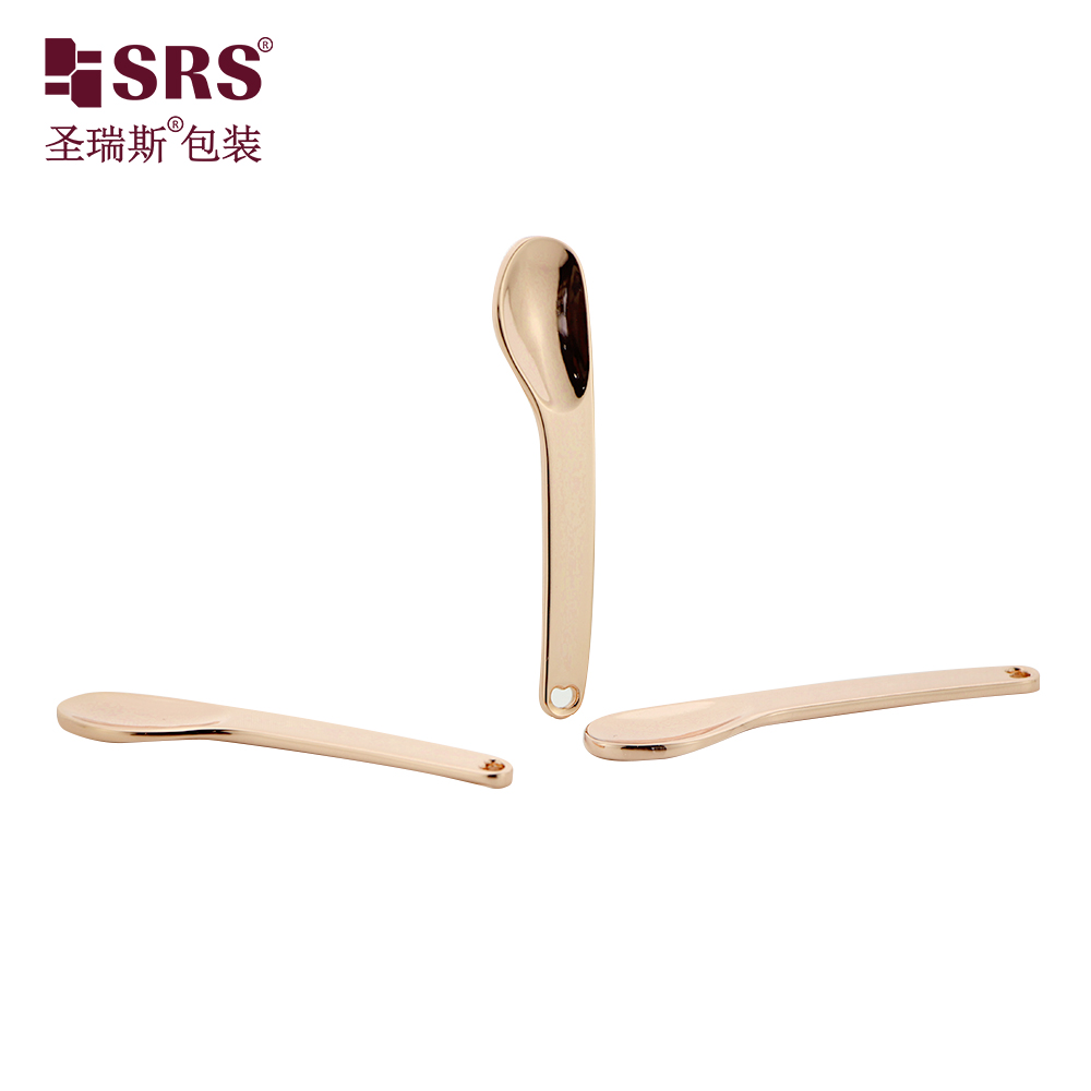 Cosmetic Face Mask Silver Gold Rose Gold Metal Makeup Spatula Mini Spoon Beauty Scoop